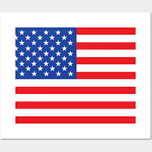 USA flag Posters and Art